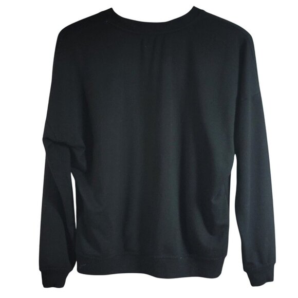 Rae Dunn Halloween Boo! Sweatshirt Black Medium Round Neck Pullover Long Sleeve - Picture 4 of 6